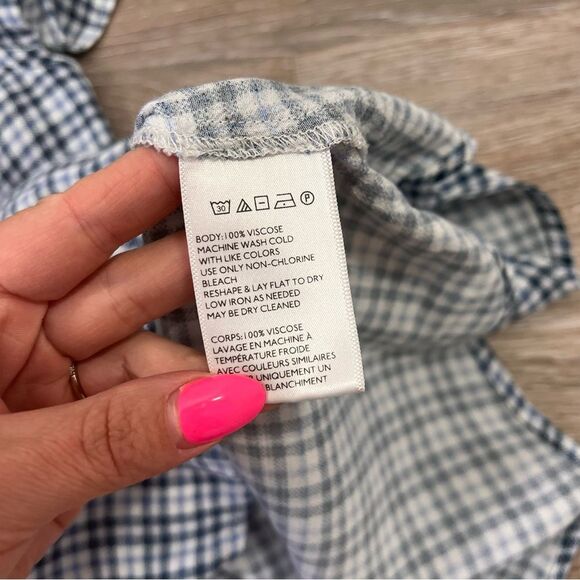 Urban Outfitters Blue Plaid Mini Dress - Picture 6 of 7